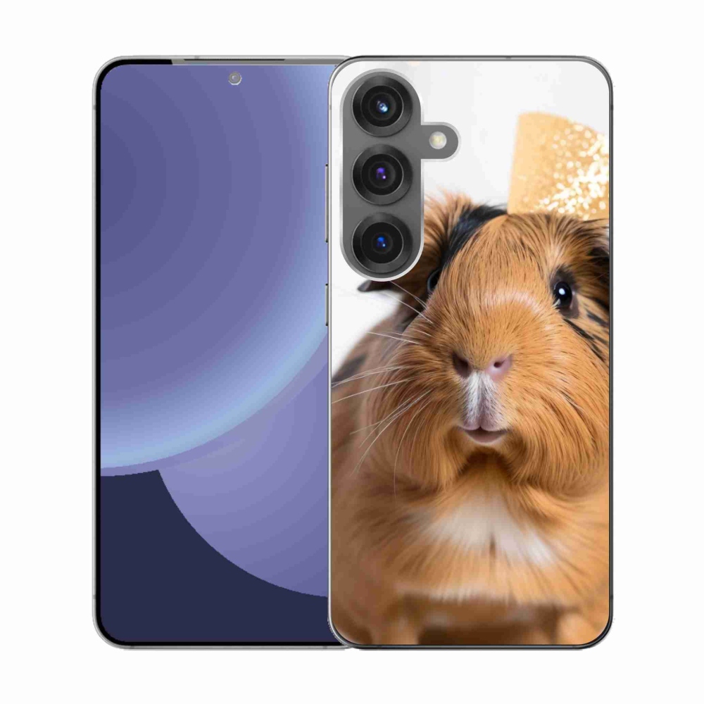 Zselés borítás mmCase Samsung Galaxy S25 készülékhez - barna tengerimalac