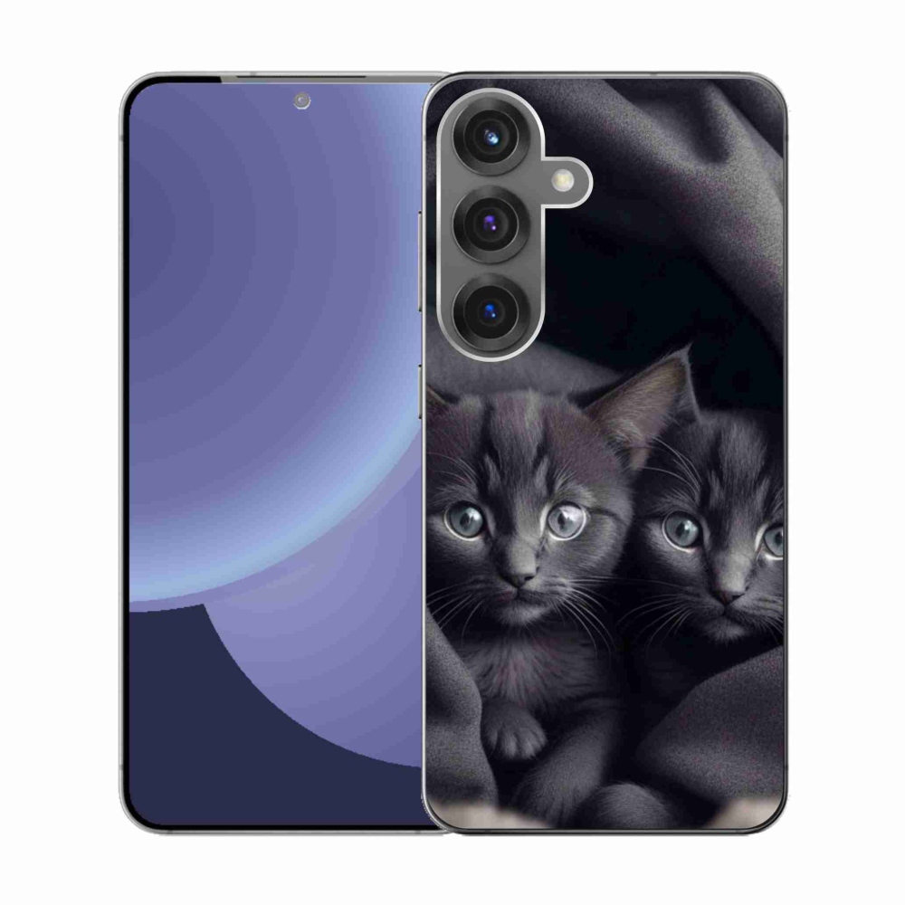 Zselés borítás mmCase Samsung Galaxy S25 készülékhez - cat duo