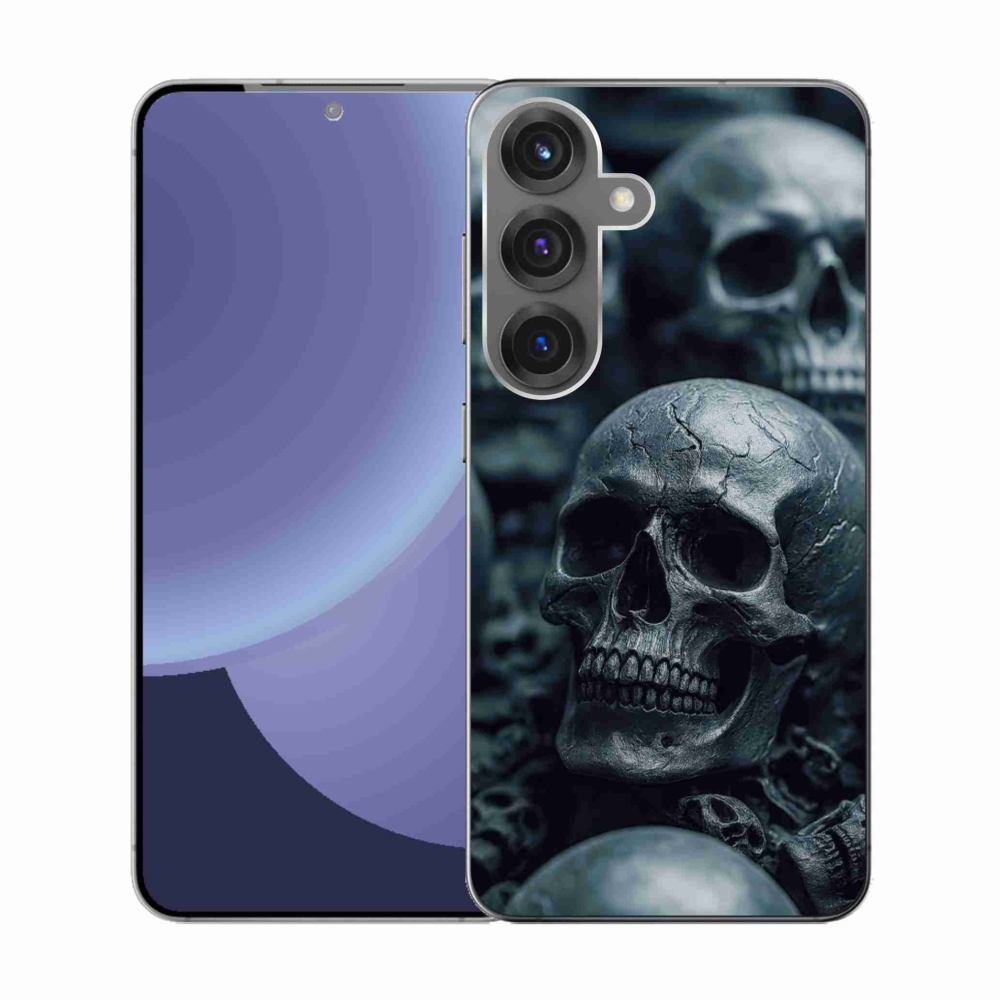 Zselés borítás mmCase Samsung Galaxy S25 - koponya 2