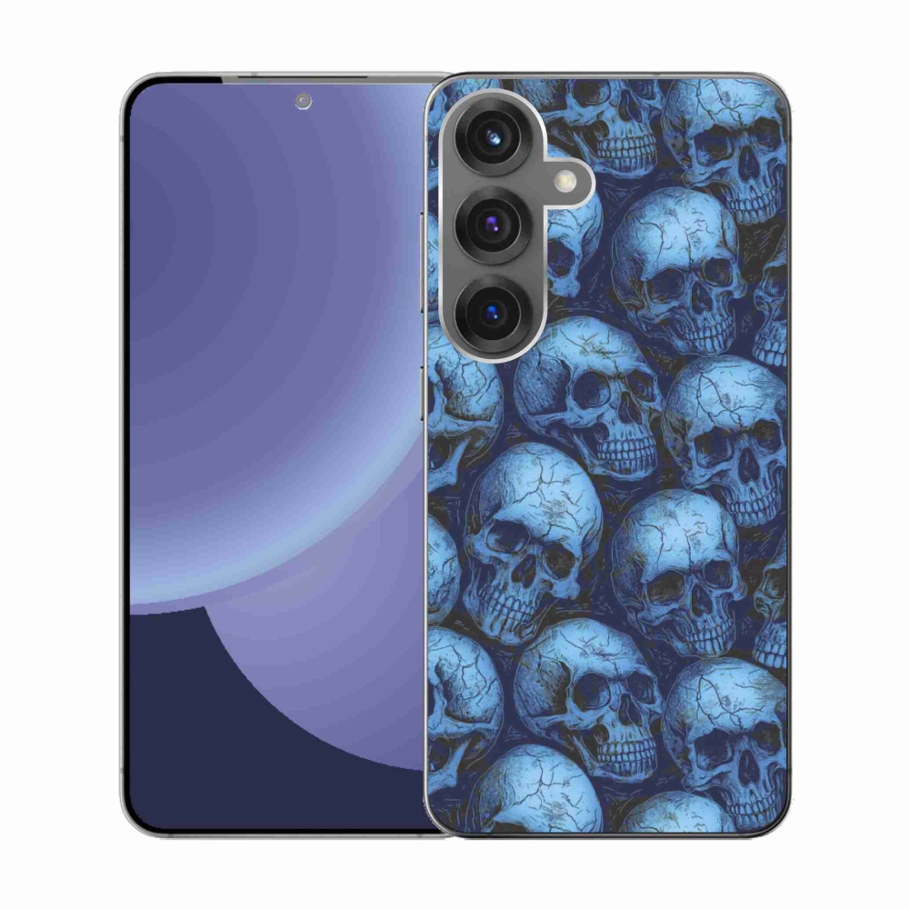 Zselés borítás mmCase Samsung Galaxy S25 készülékhez - koponyák
