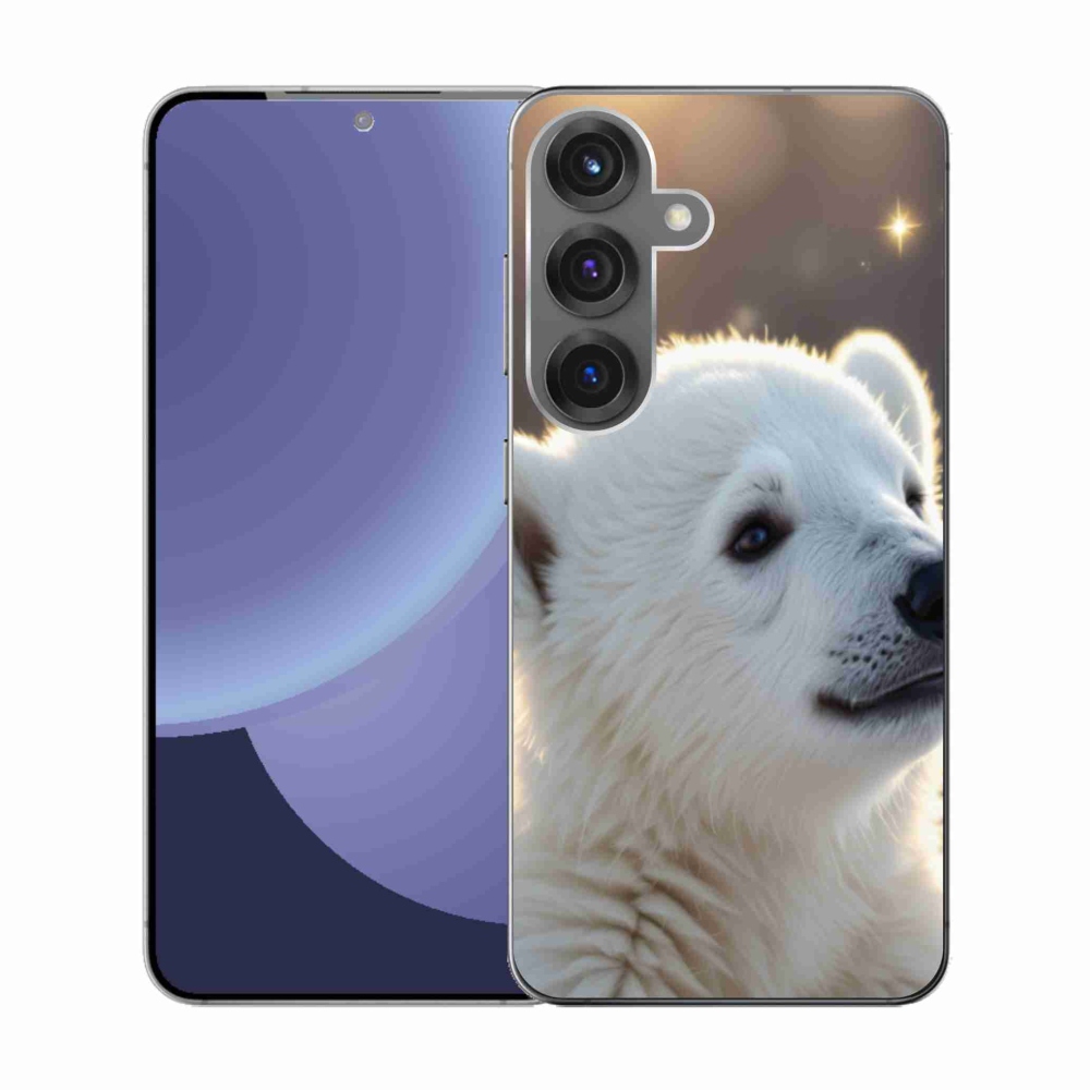 Zselés borítás mmCase Samsung Galaxy S25 készülékhez - jegesmedve