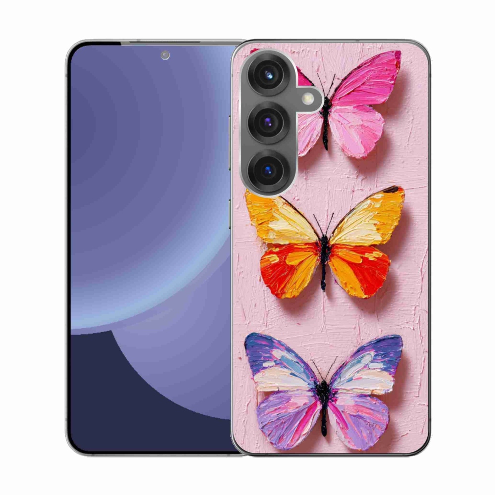 Gél borítás mmCase Samsung Galaxy S25 készülékhez - pillangó szentháromság