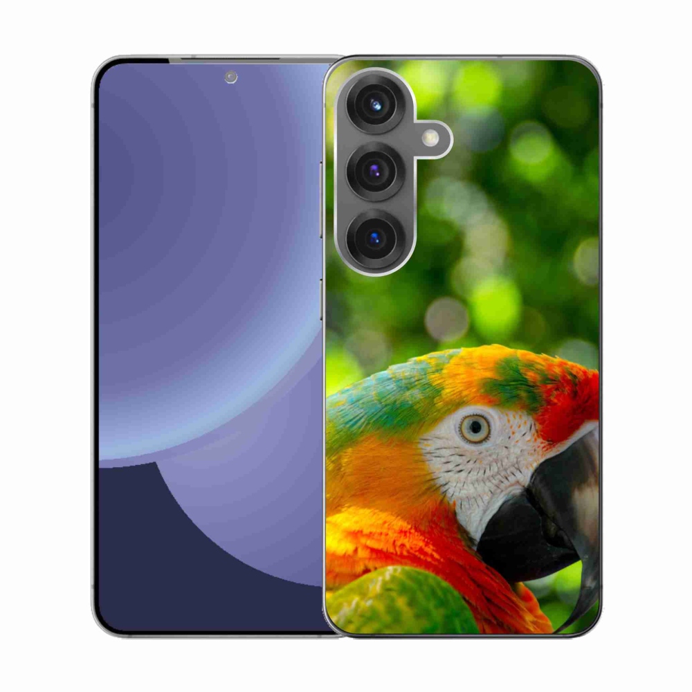 Gél borítás mmCase Samsung Galaxy S25 készülékhez - papagáj ara 3