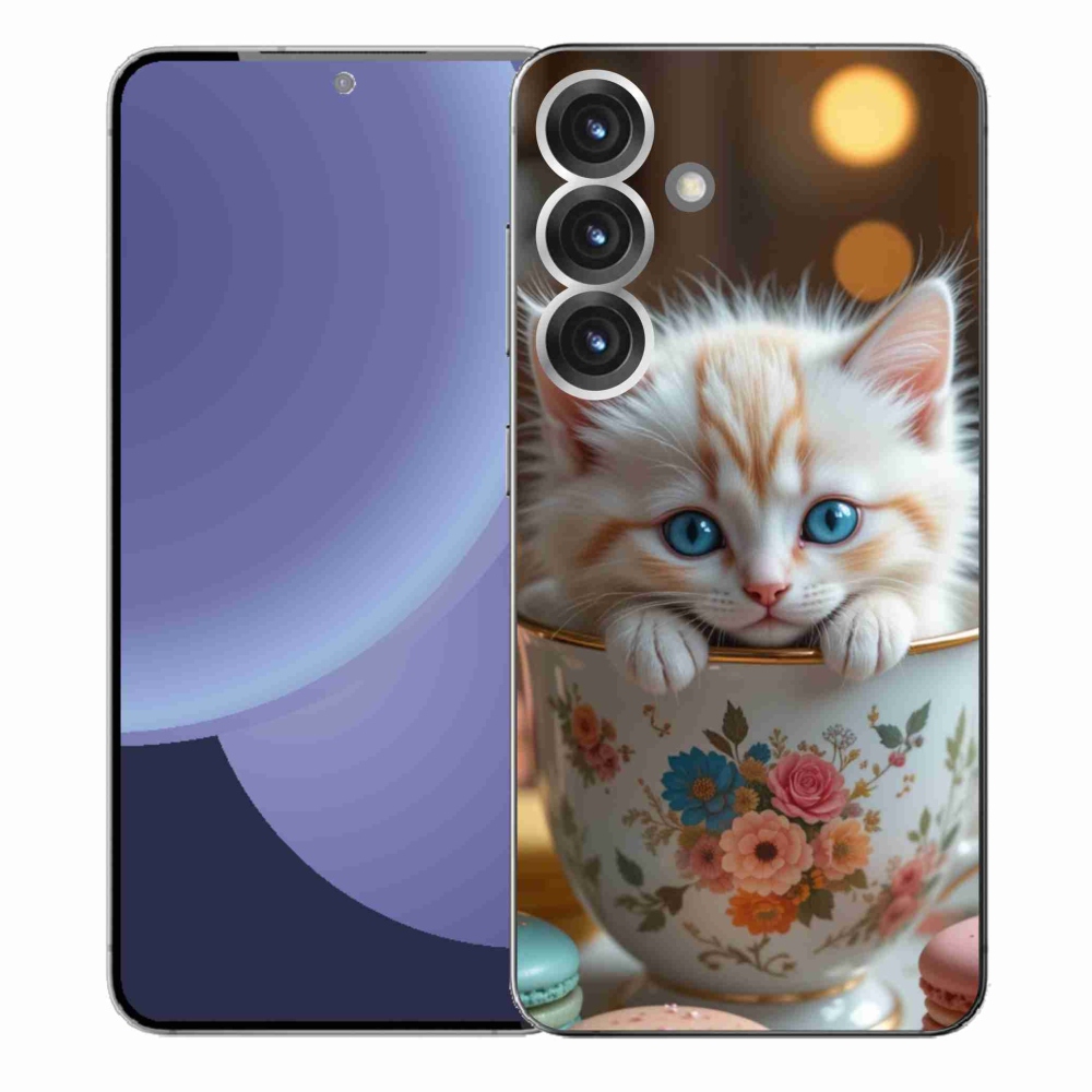 Gél borítás mmCase Samsung Galaxy S25+ - aranyos cica 6