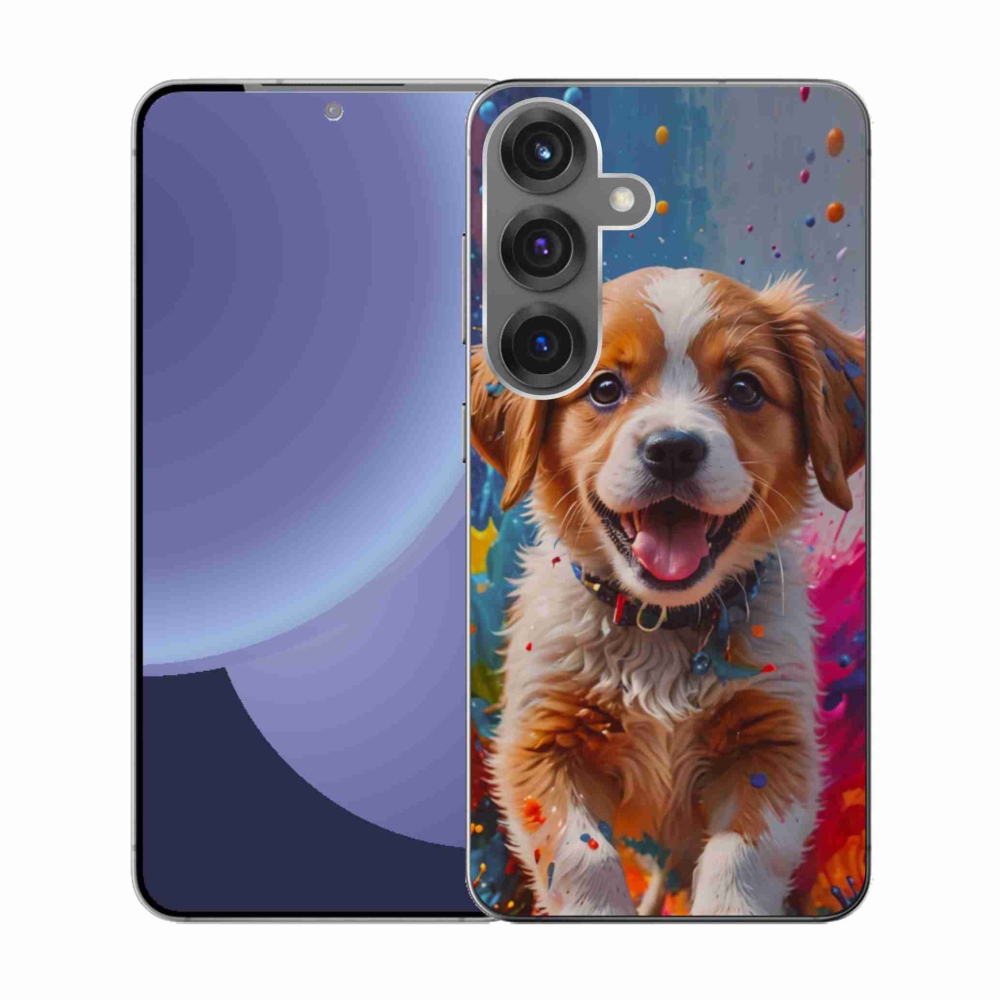Gél borítás mmCase Samsung Galaxy S25 készülékhez - aranyos kiskutya 3
