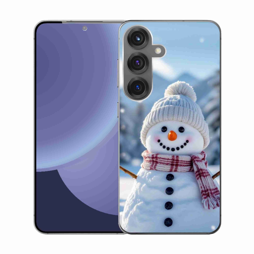 Zselés borítás mmCase Samsung Galaxy S25 készülékhez - hóember 3