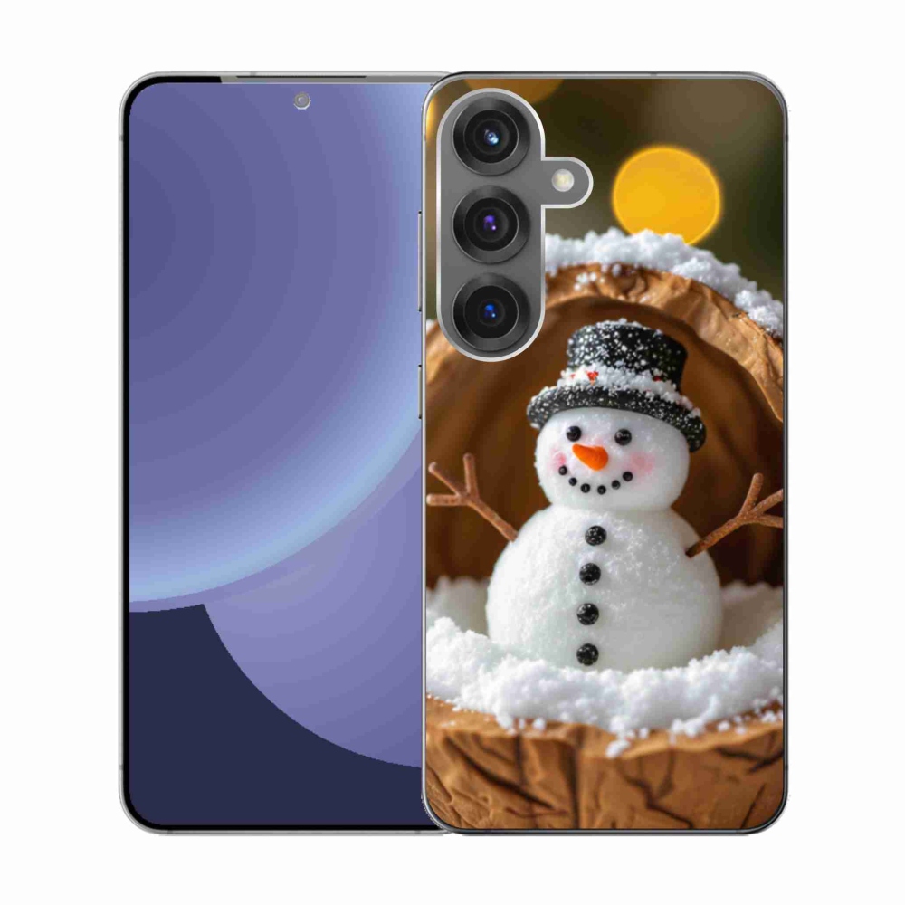 Gél borítás mmCase Samsung Galaxy S25 készülékhez - hóember 4