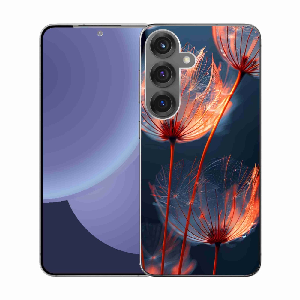 Zselés borítás mmCase Samsung Galaxy S25 készülékhez - világító pehely