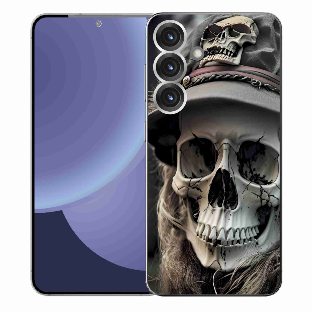 Gél védőhuzat mmCase Samsung Galaxy S25+ - sötét koponya