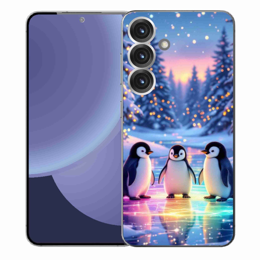 Zselés borítás mmCase Samsung Galaxy S25+ - pingvinekhez