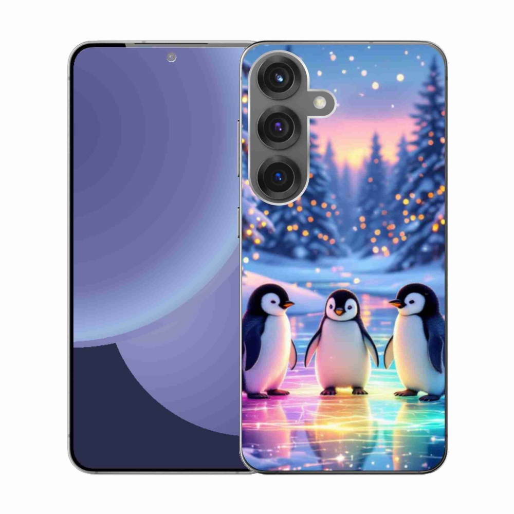 Gél borítás mmCase Samsung Galaxy S25 készülékhez - pingvinek