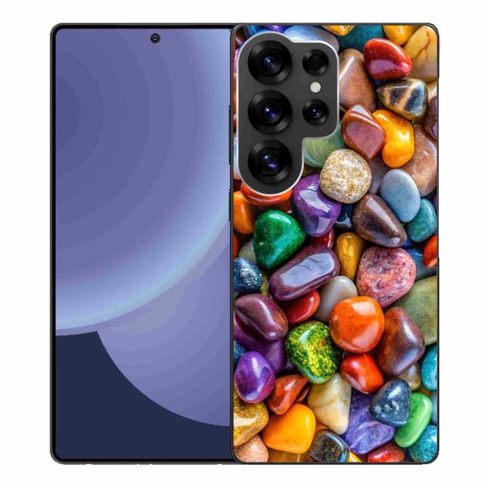 Gél borítás mmCase Samsung Galaxy S25 Ultra készülékhez - színes strasszkövek