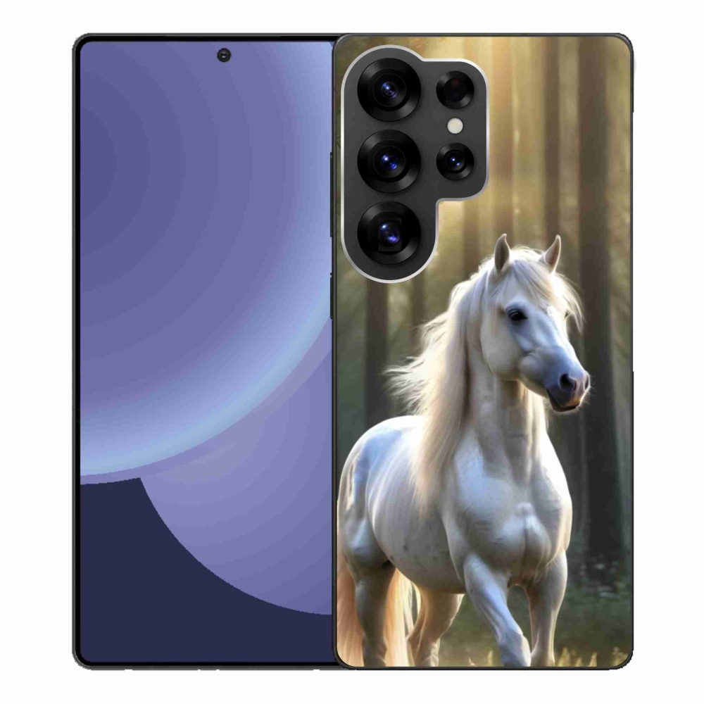 Zselés borítás mmCase Samsung Galaxy S25 Ultra - fehér ló 3
