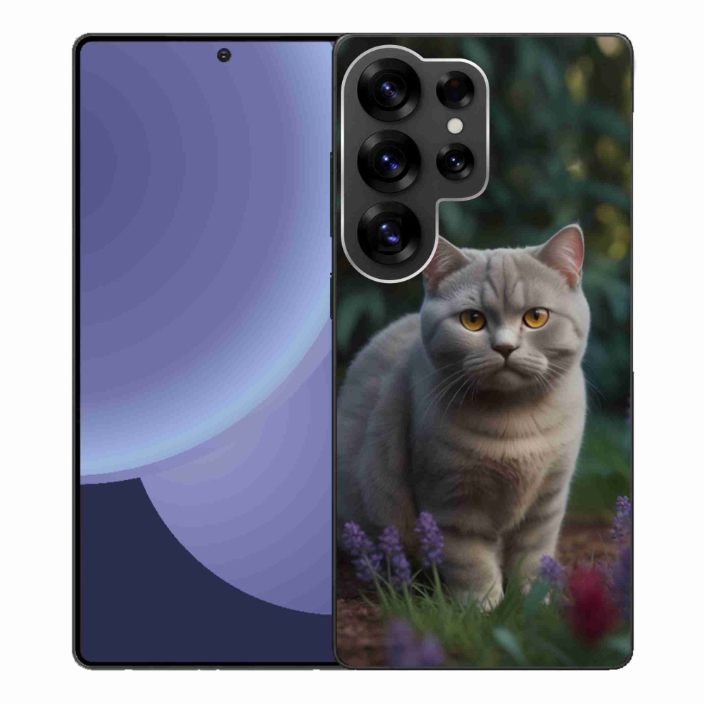 Zselés borítás mmCase Samsung Galaxy S25 Ultra készülékhez - brit macska