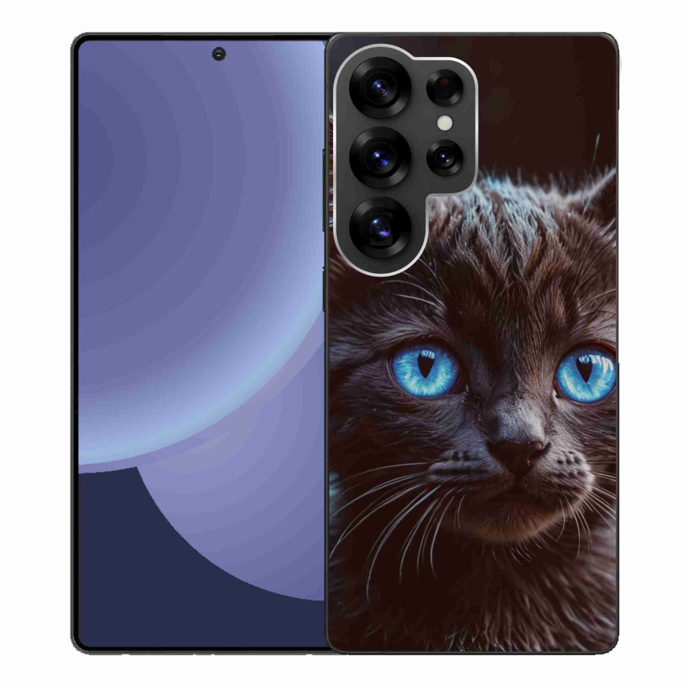 Gél védőhuzat mmCase Samsung Galaxy S25 Ultra - fekete cica 2