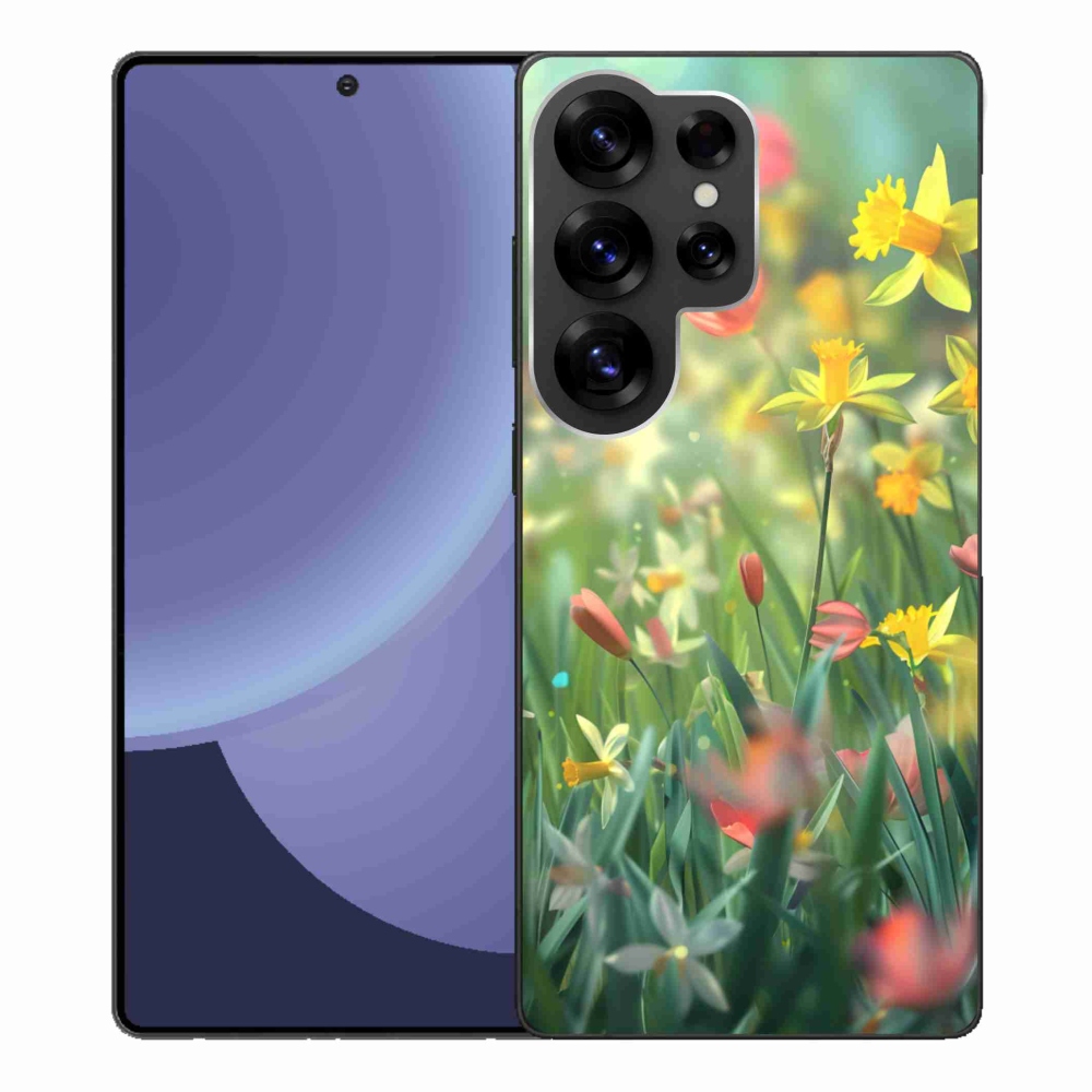 Gél borítás mmCase Samsung Galaxy S25 Ultra - tavaszi virágok