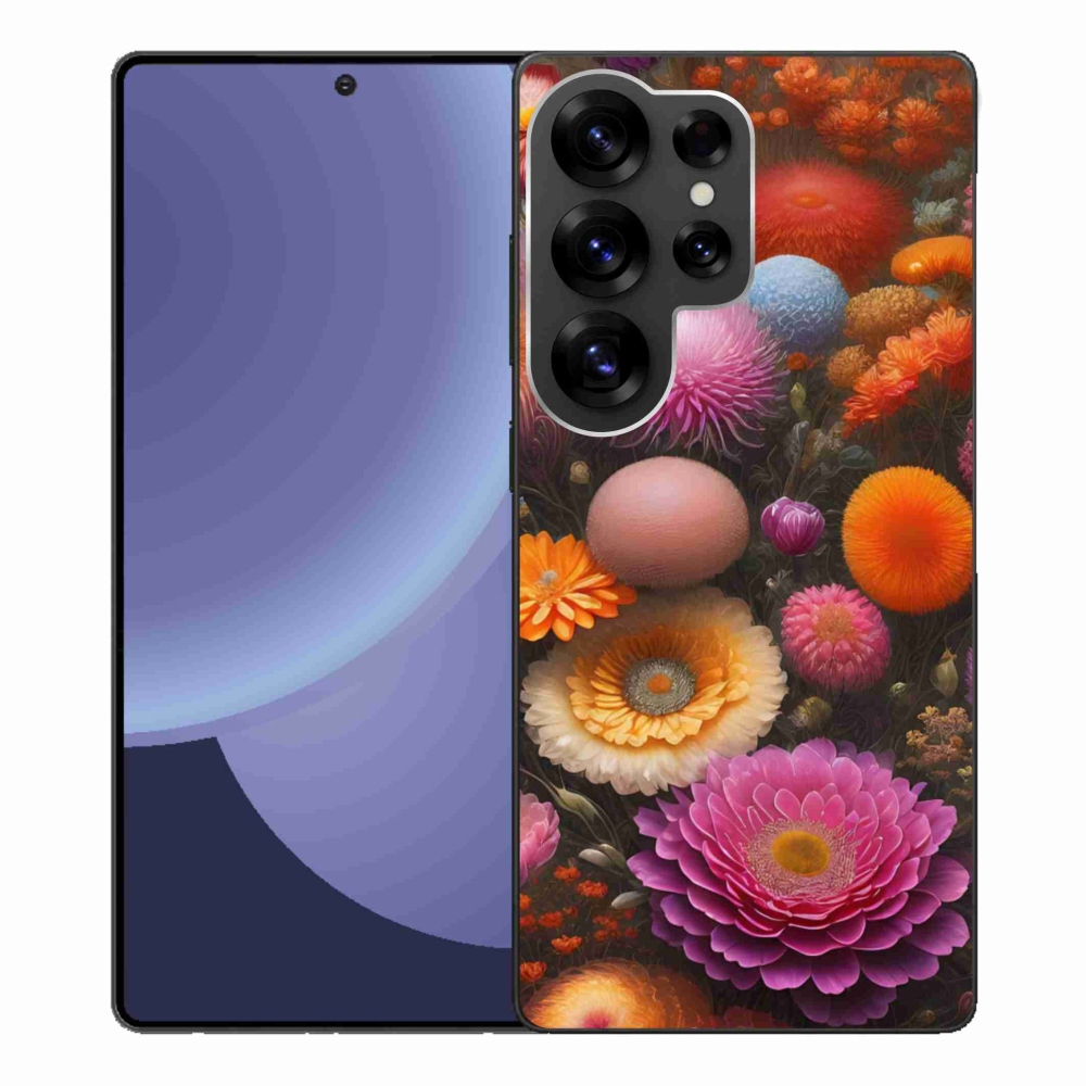 Gél borító mmCase Samsung Galaxy S25 Ultra készülékhez - virágos kompozíció