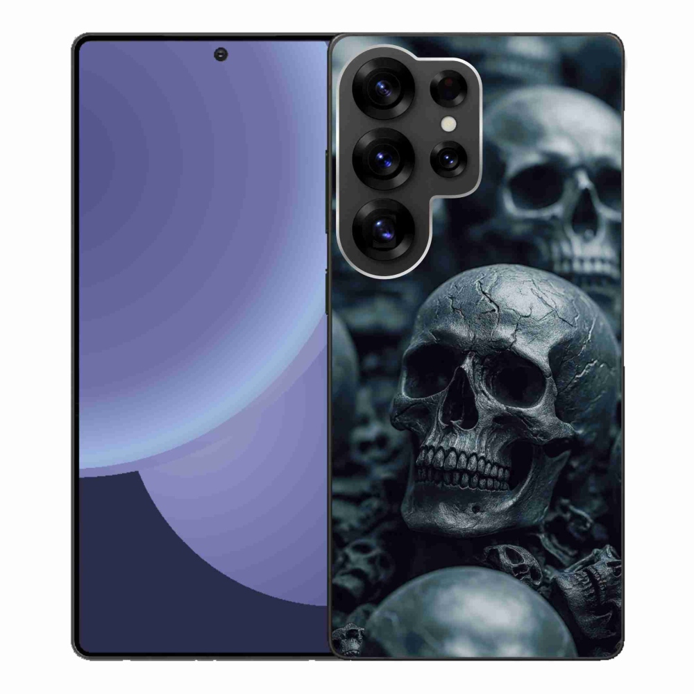 Zselés borítás mmCase a Samsung Galaxy S25 Ultra készülékhez - koponya 2