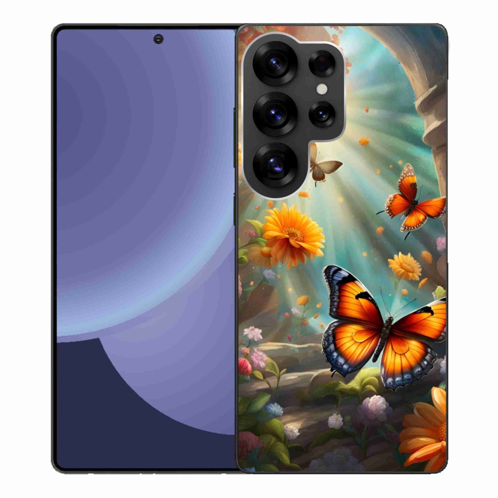 Gél borítás mmCase Samsung Galaxy S25 Ultra - pillangókert 2