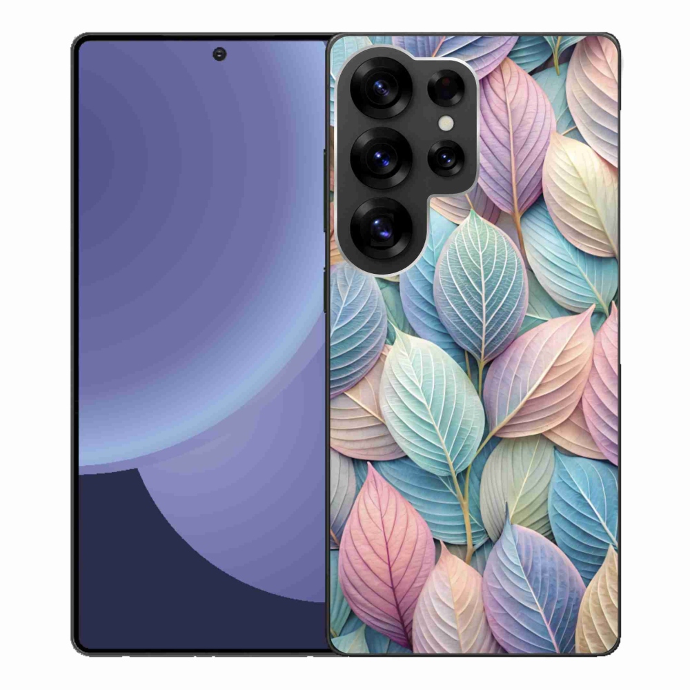 Zselés borító mmCase Samsung Galaxy S25 Ultra készülékhez - pasztell levelek