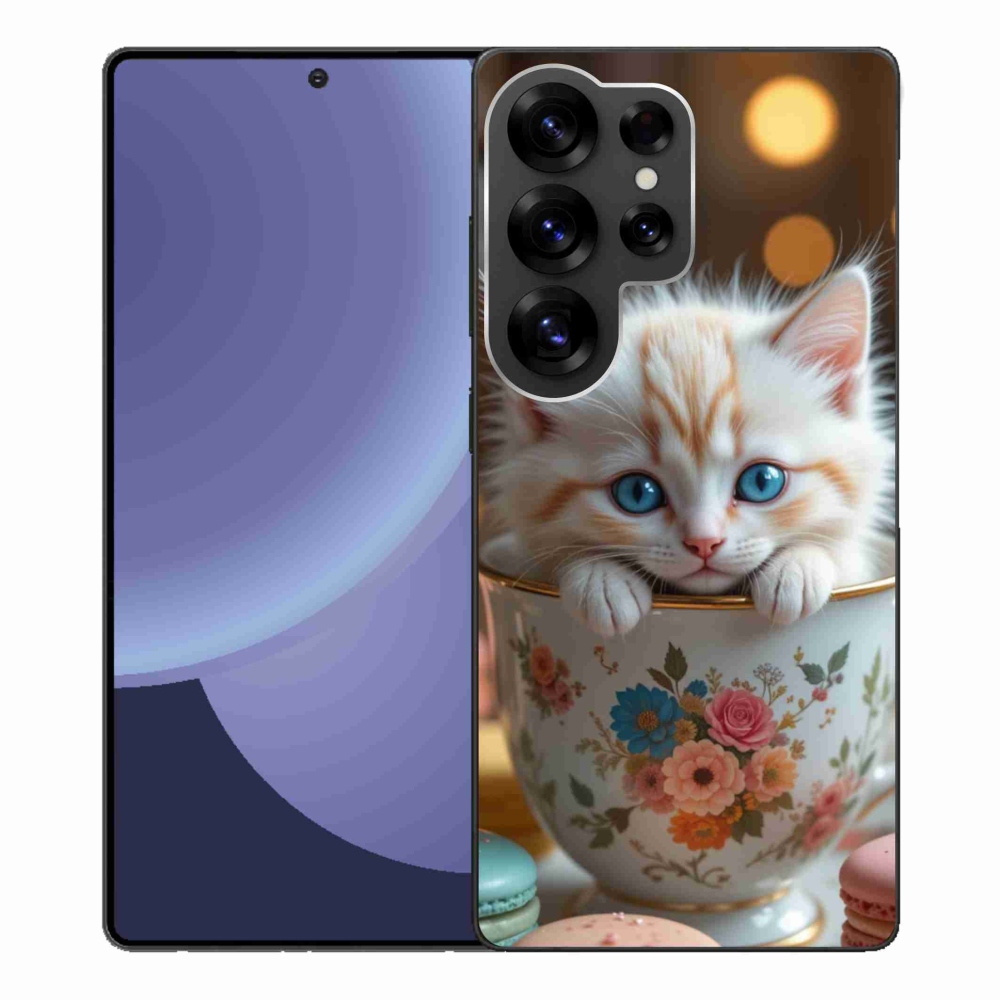 Gél borító mmCase Samsung Galaxy S25 Ultra - aranyos cica 6