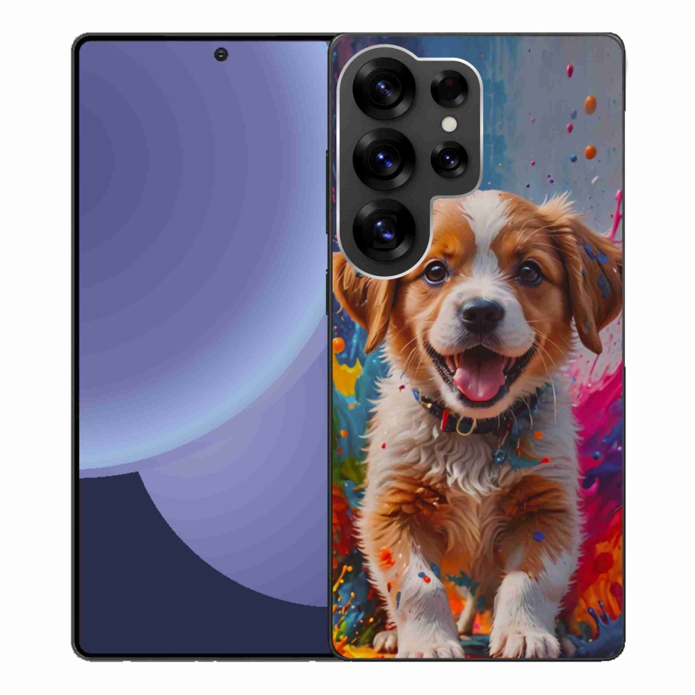 Gél borítás mmCase Samsung Galaxy S25 Ultra - aranyos kiskutya 3
