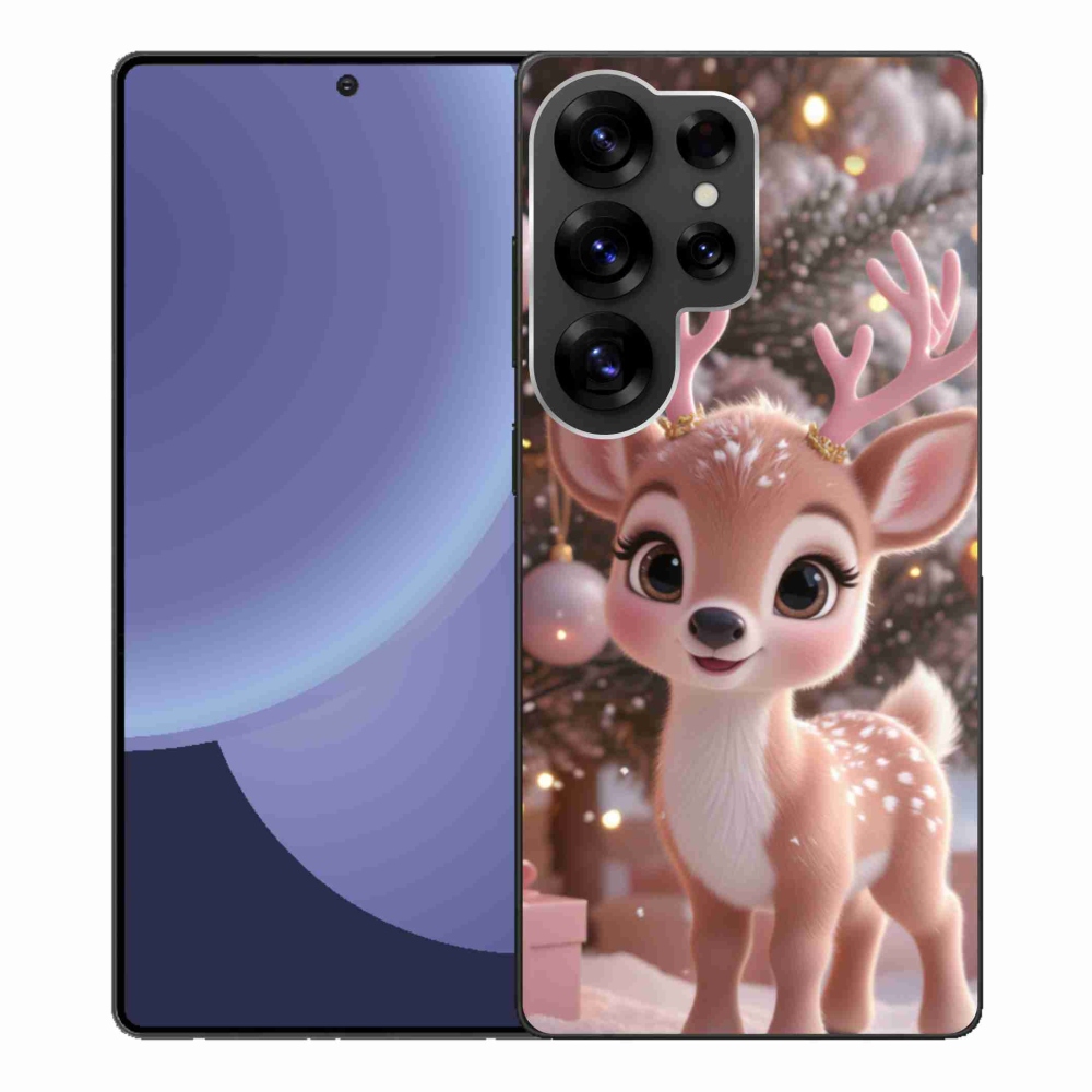 Zselés borítás mmCase Samsung Galaxy S25 Ultra - aranyos rénszarvashoz