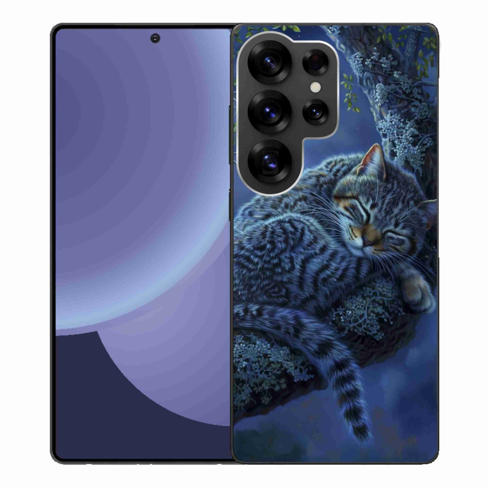 Gél borítás mmCase Samsung Galaxy S25 Ultra készülékhez - alvó macska