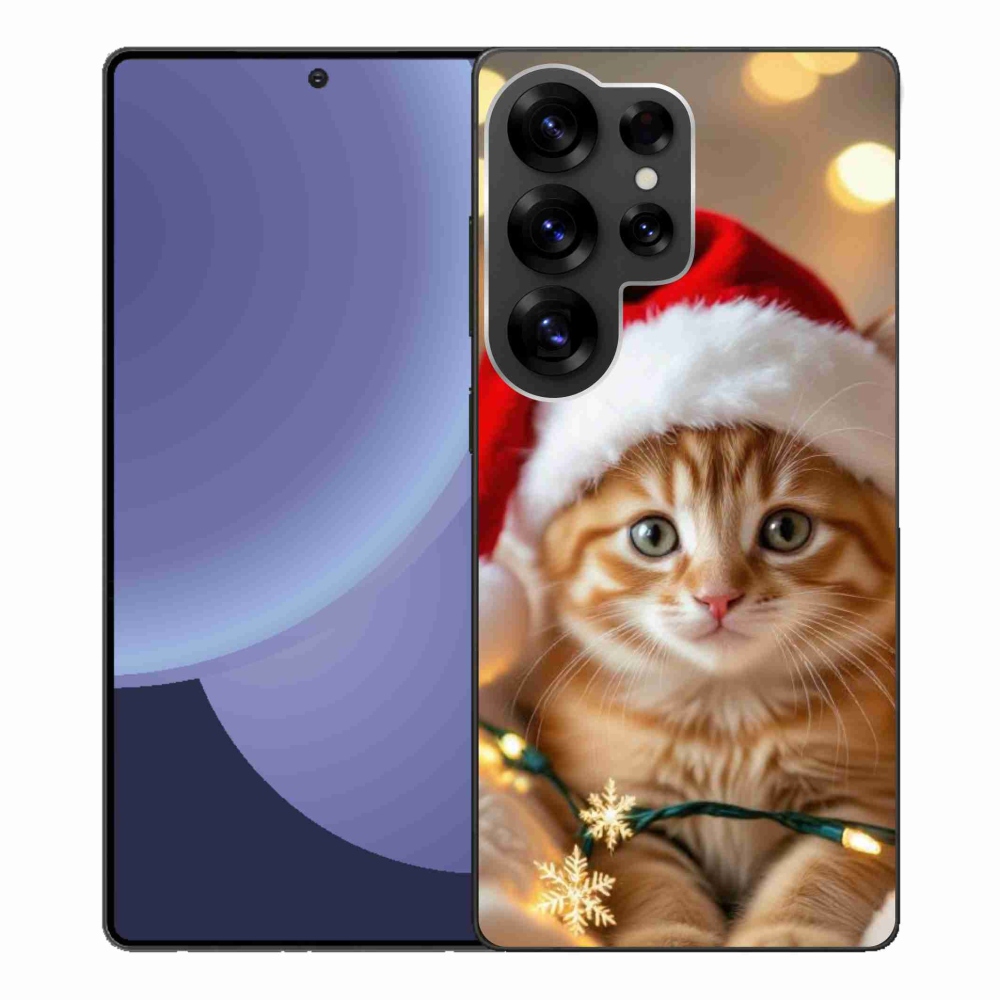 Gél borítás mmCase Samsung Galaxy S25 Ultra készülékhez - Karácsonyi cica