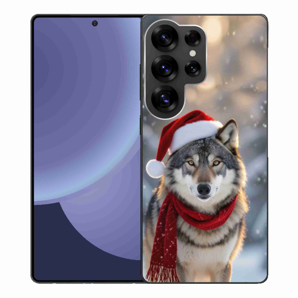 Gél borítás mmCase Samsung Galaxy S25 Ultra - Karácsonyi farkas