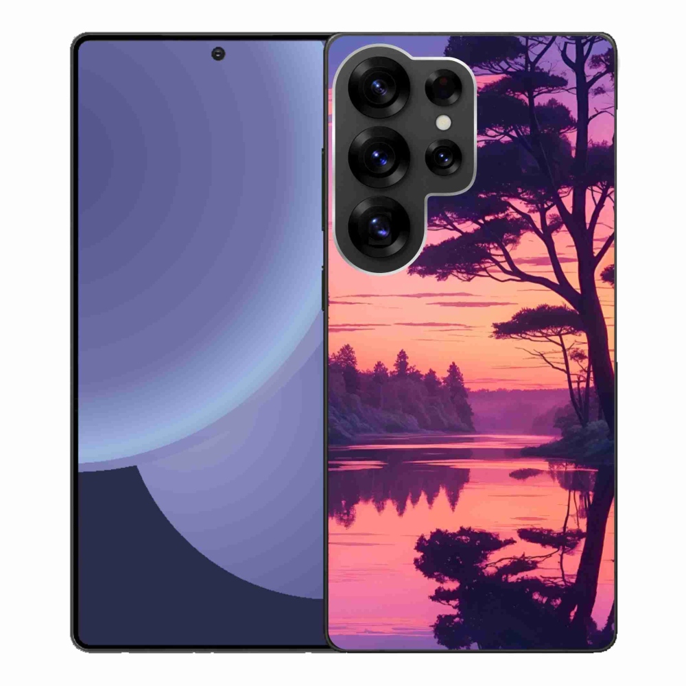 Gél borítás mmCase Samsung Galaxy S25 Ultra készülékhez - naplemente a tó felett
