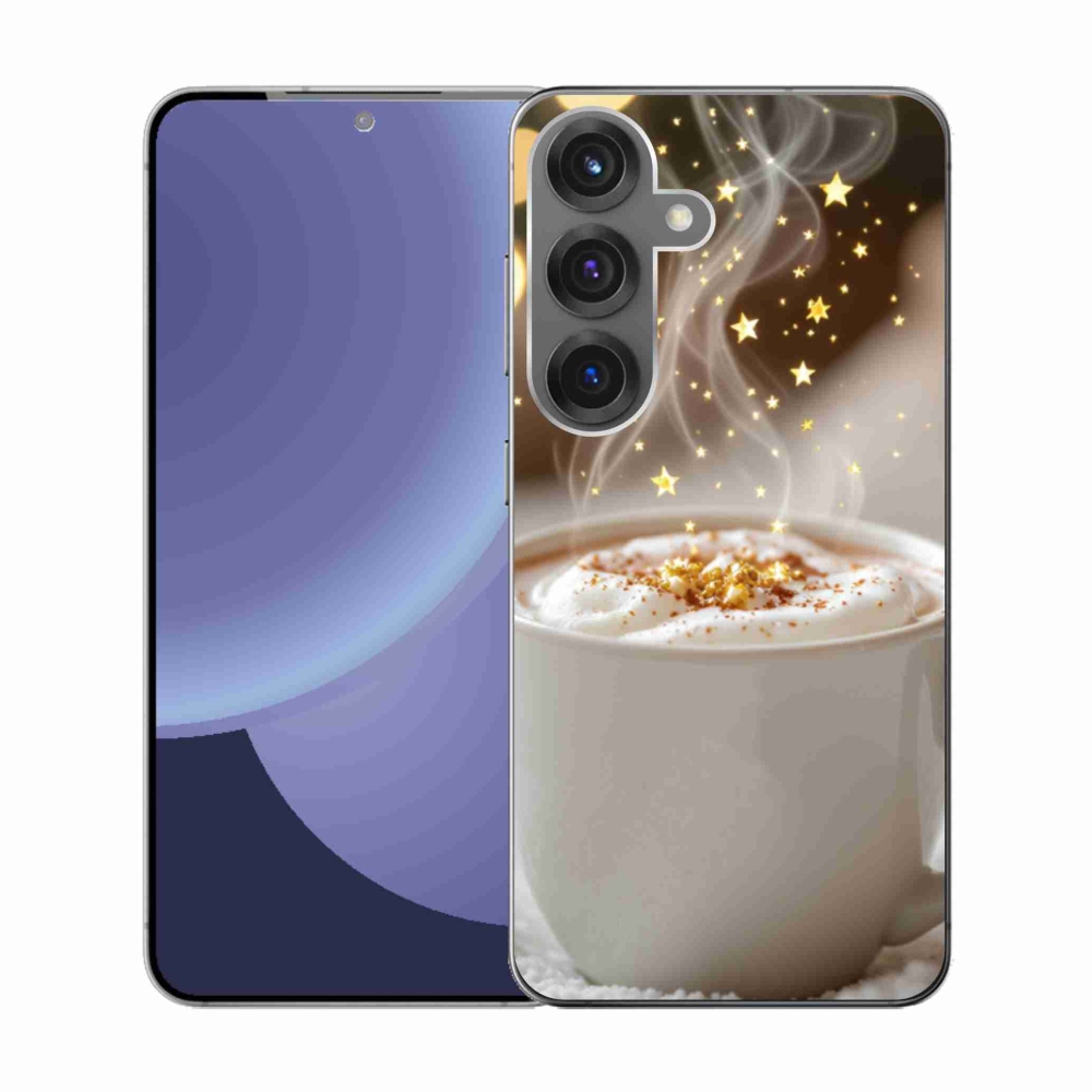 Gél borítás mmCase Samsung Galaxy S25 készülékhez - Karácsonyi forró ital