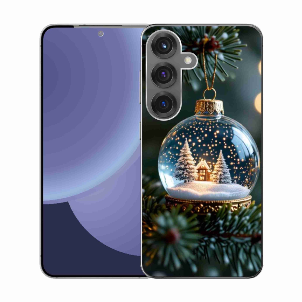 Gél borító mmCase Samsung Galaxy S25 - Karácsonyi gömbök 2