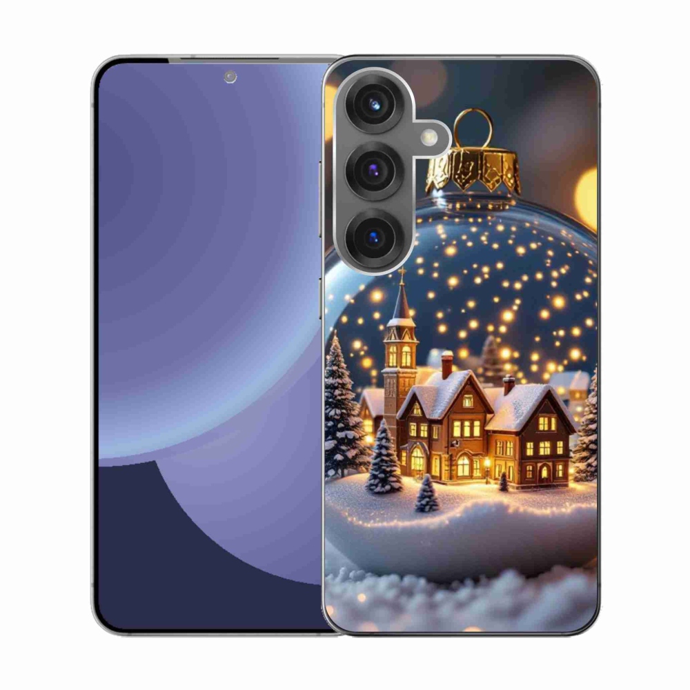 Gél borító mmCase Samsung Galaxy S25 - Karácsonyi gömbök 4