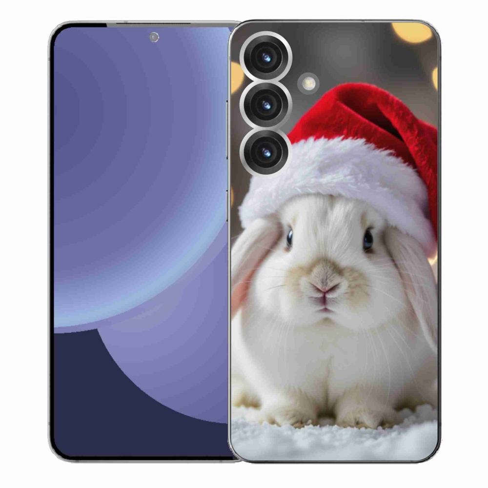 Gél borítás mmCase Samsung Galaxy S25+ - Karácsonyi nyúl