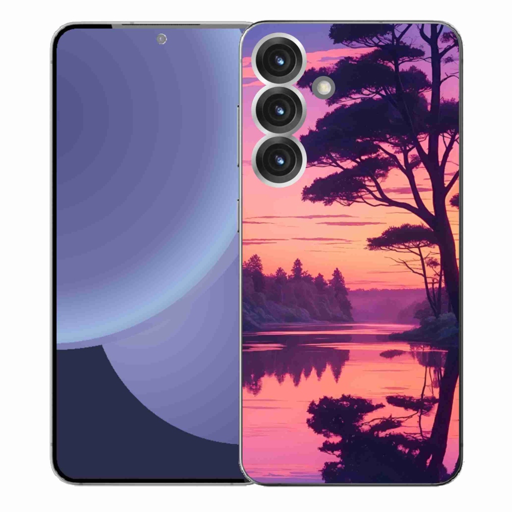 Gél borítás mmCase Samsung Galaxy S25+ készülékhez - naplemente a tó felett