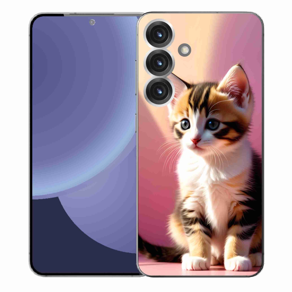 Gél borítás mmCase Samsung Galaxy S25+ készülékhez - kíváncsi cica 2