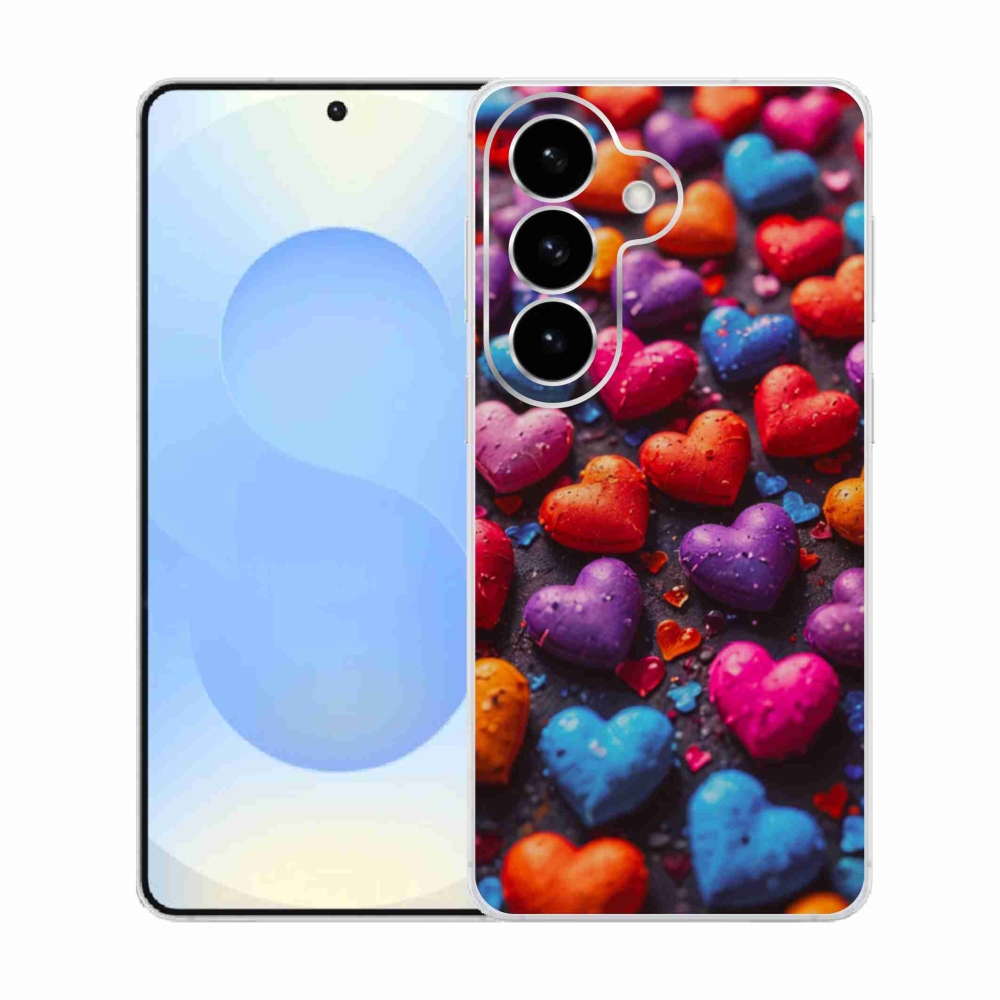 Gél védőhuzat mmCase Samsung Galaxy S26 készülékhez - színes szív