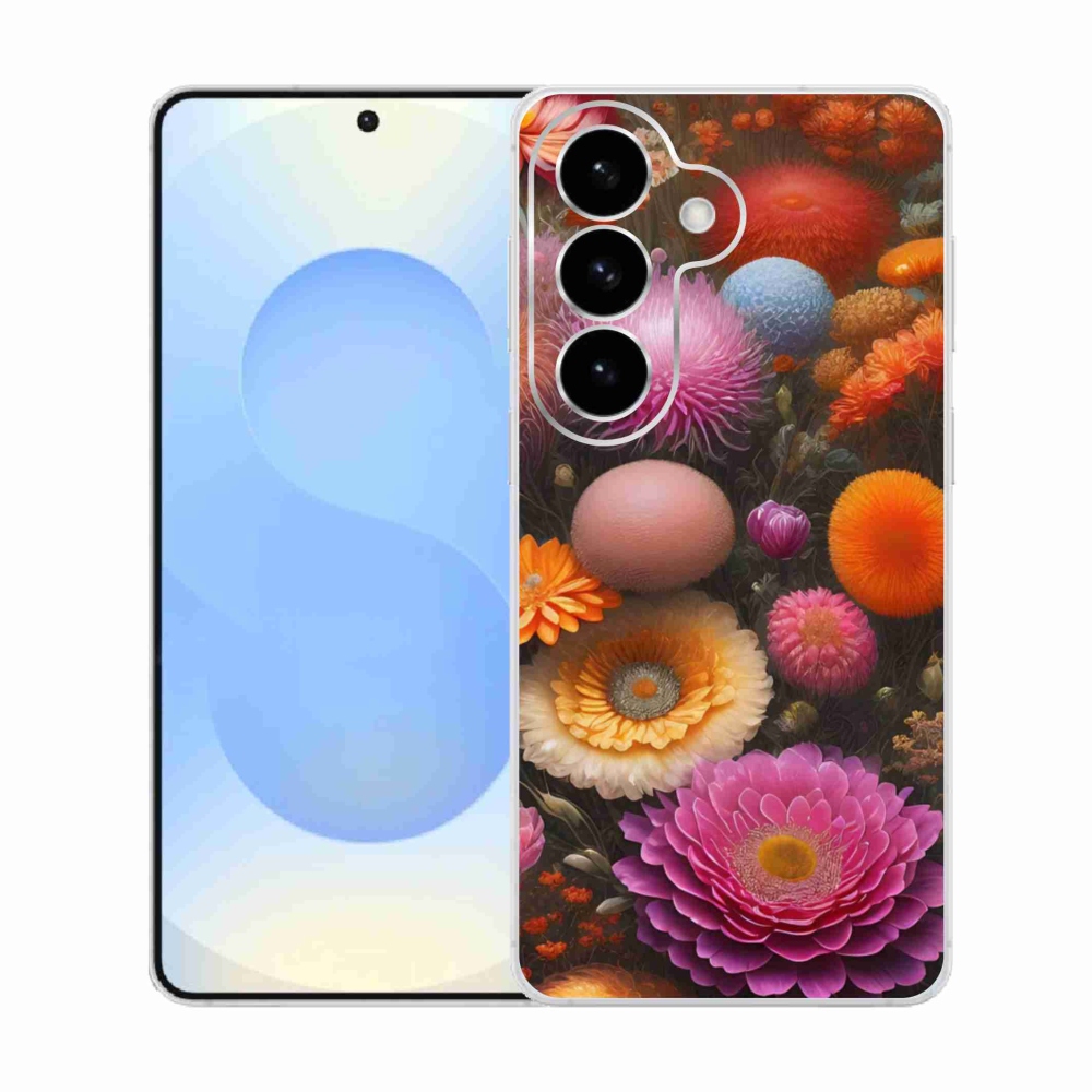 Gél borítás mmCase Samsung Galaxy S26 készülékhez - virágos kompozíció