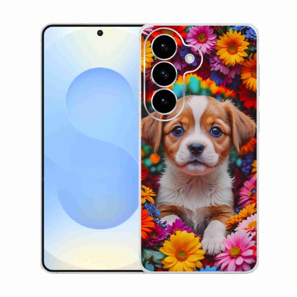 Gél borítás mmCase Samsung Galaxy S26 készülékhez - aranyos kiskutya