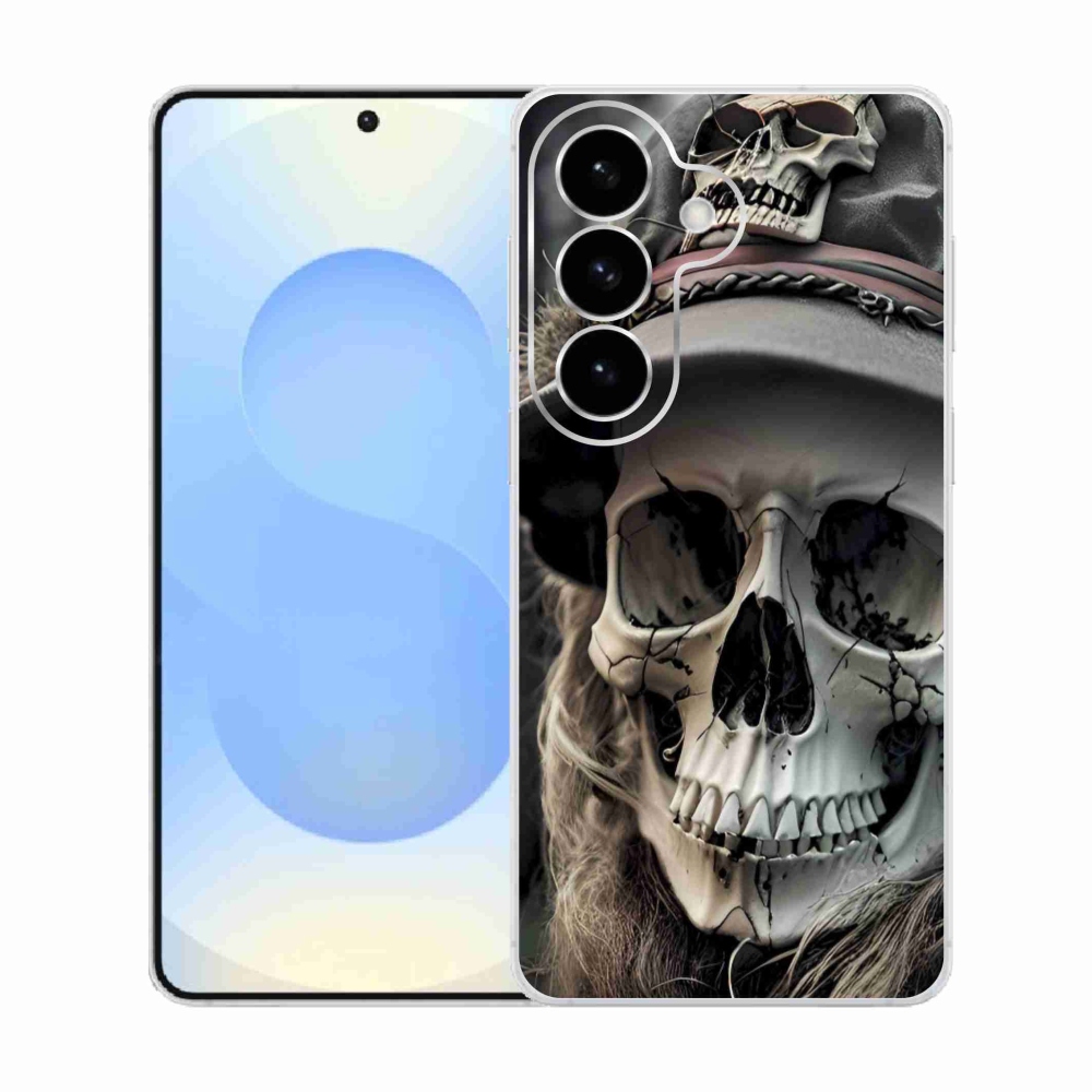 Zselés borítás mmCase Samsung Galaxy S26 készülékhez - sötét koponya