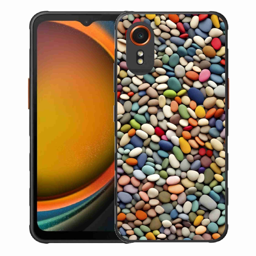 Gél borítás mmCase Samsung Galaxy Xcover 7 készülékhez - színes strasszkövek 2