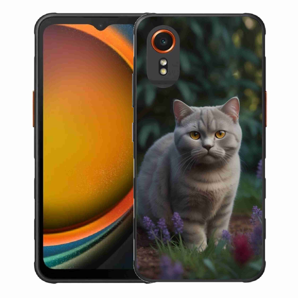 Zselés borítás mmCase Samsung Galaxy Xcover 7 készülékhez - brit macska