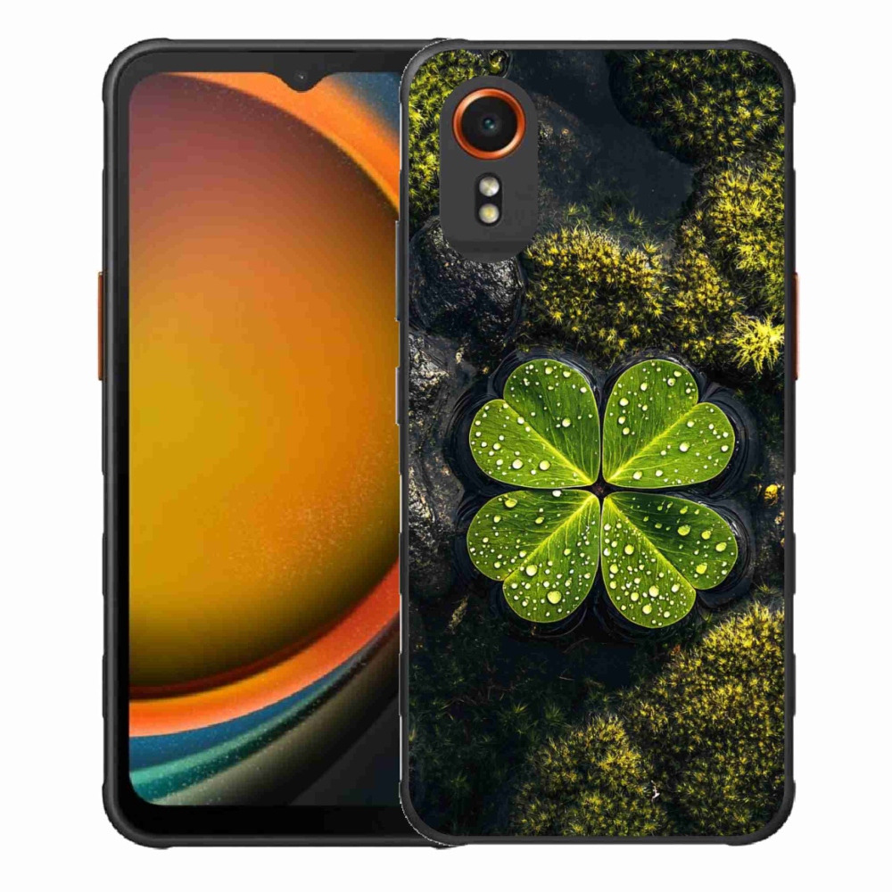 Gél borítás mmCase Samsung Galaxy Xcover 7 készülékhez - négylevelű lóhere