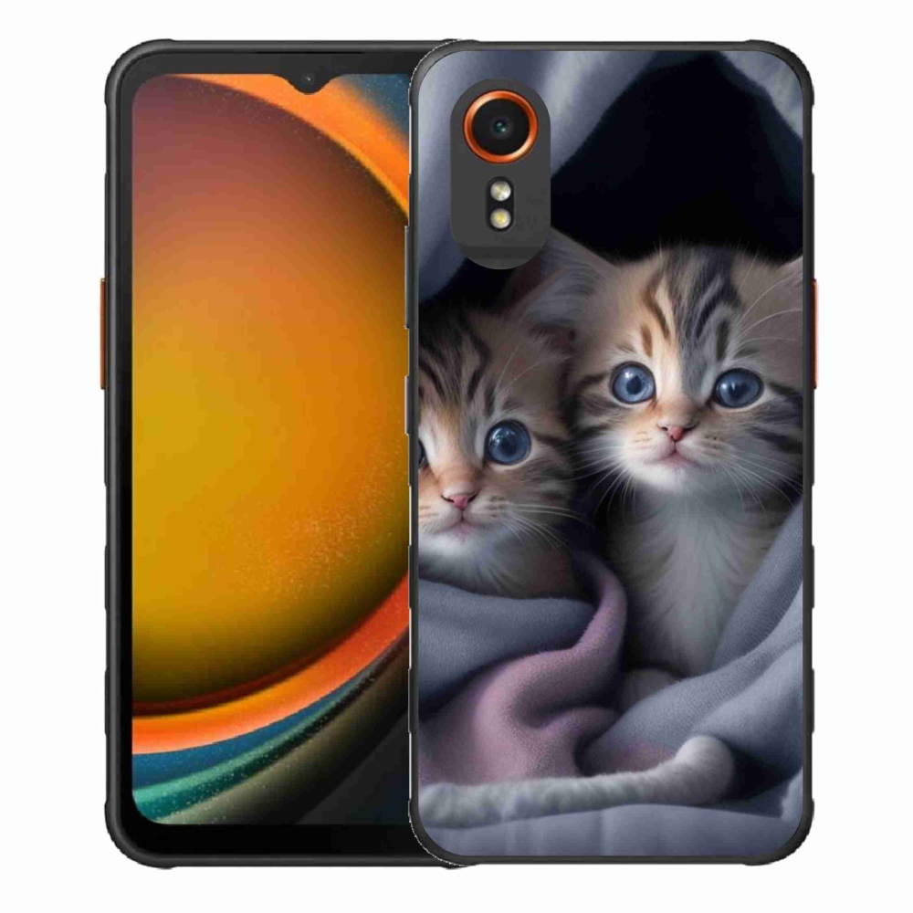 Zselés borítás mmCase Samsung Galaxy Xcover 7 - cat duo 2 számára