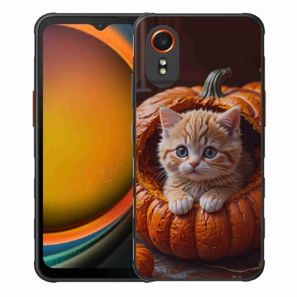 Gél borítás mmCase Samsung Galaxy Xcover 7 készülékhez - cica és tök 2