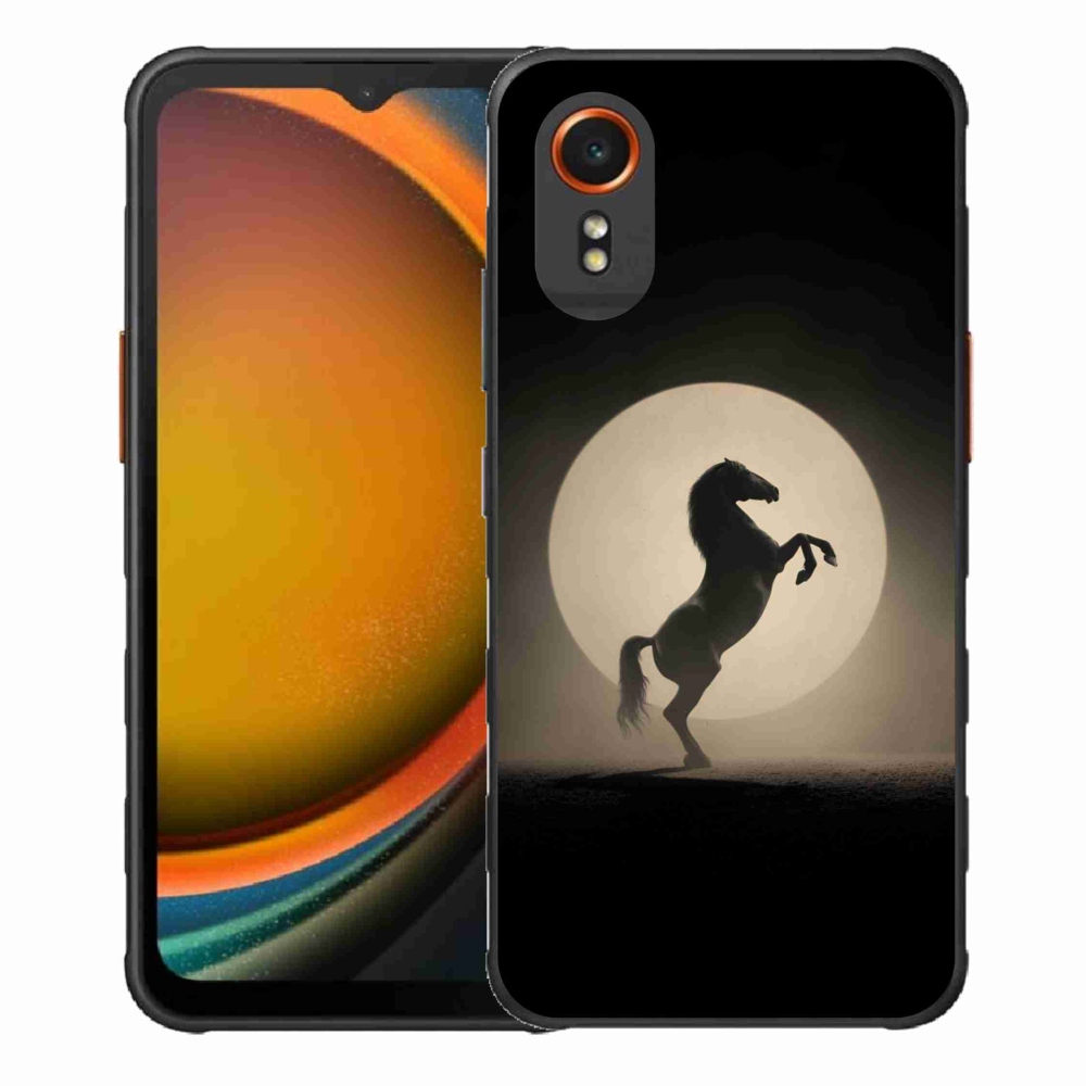 Zselés borítás mmCase Samsung Galaxy Xcover 7 készülékhez - ló sziluettben