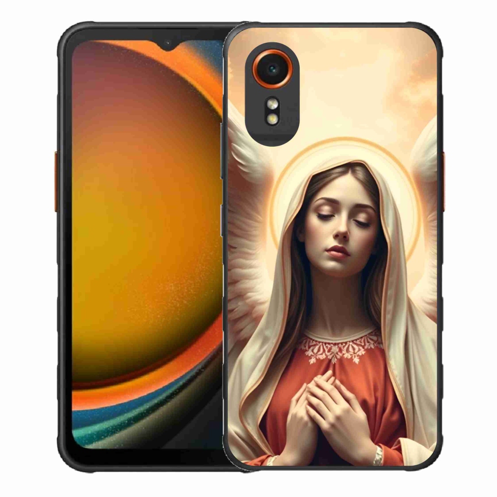 Zselés borítás mmCase Samsung Galaxy Xcover 7 - vallási motívumhoz