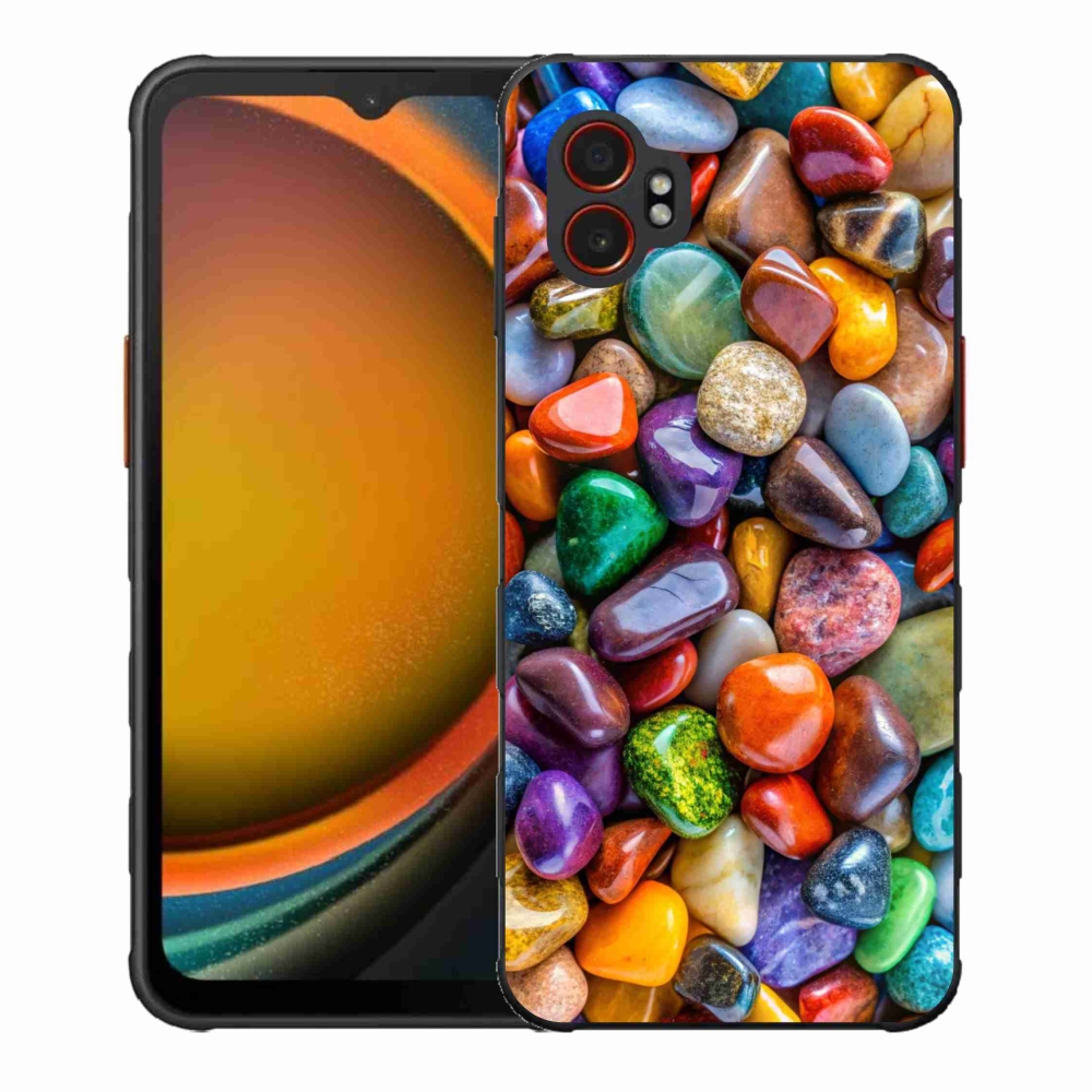 Zselés borítás mmCase Samsung Galaxy Xcover 7 Pro készülékhez - színes strasszkövek