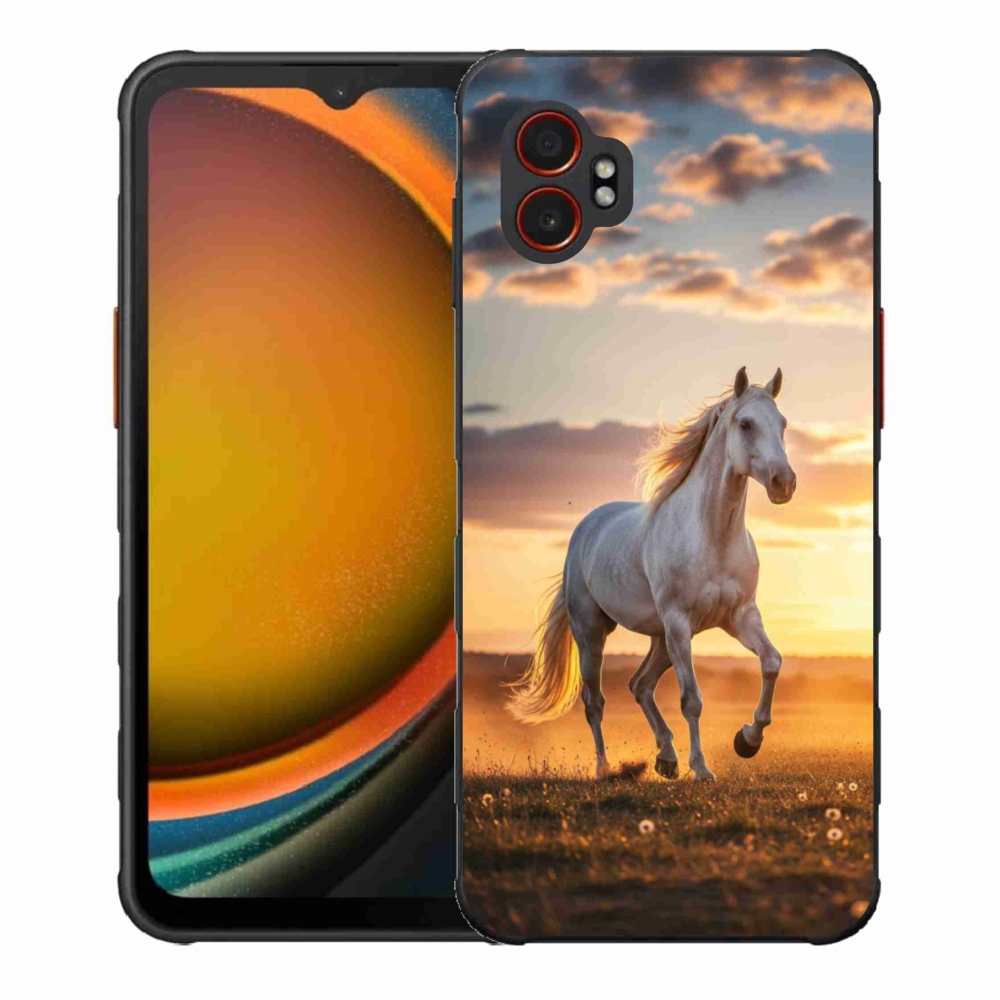 Gél borítás mmCase Samsung Galaxy Xcover 7 Pro - futó fehér ló 2